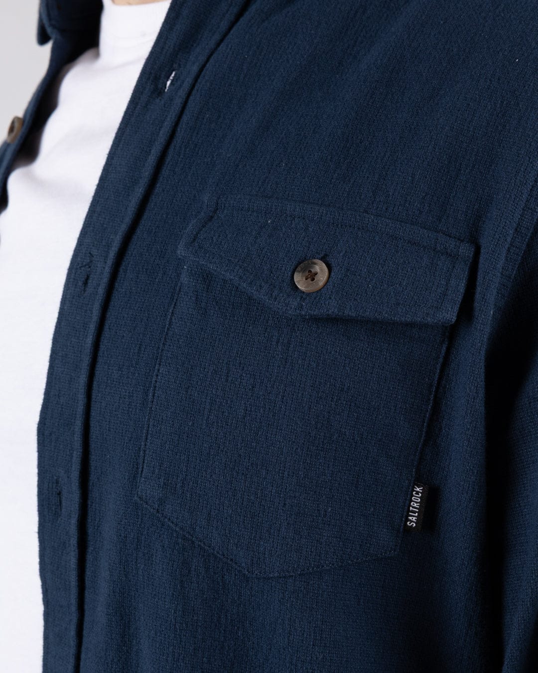 Penare 2 Mens Long Sleeve Shirt in Blue