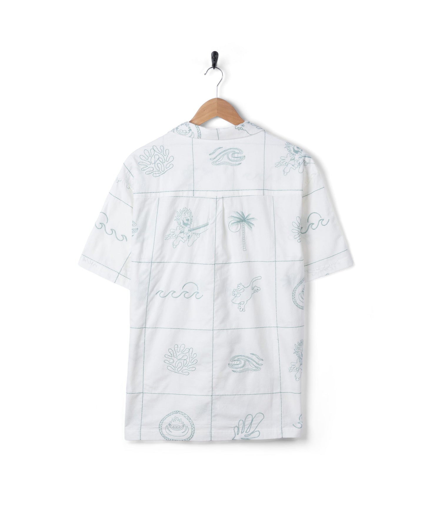 Little Creatures Mens Icon Short Sleeve Shirt in Cream