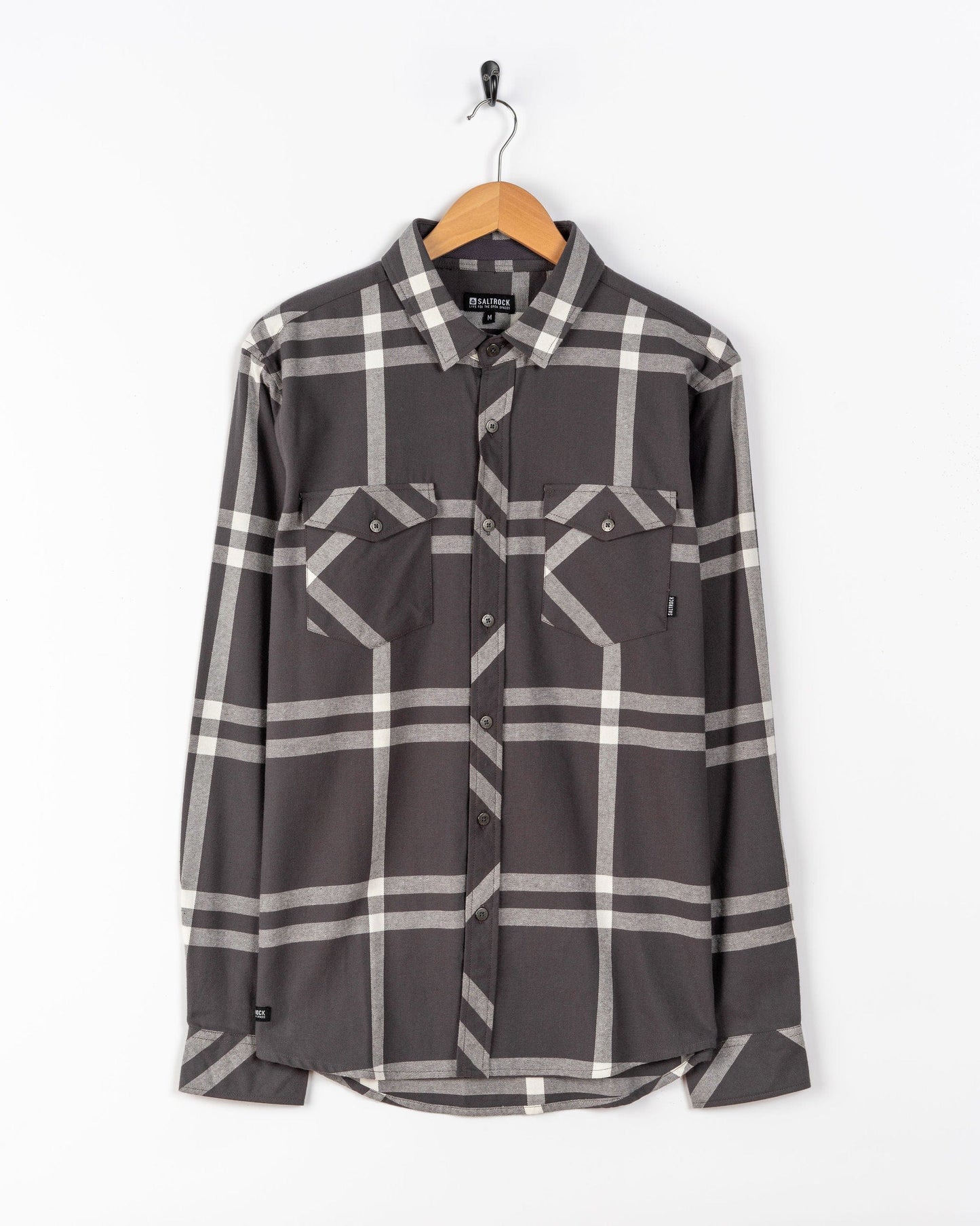 Lazer - Mens Flannel Shirt - Grey