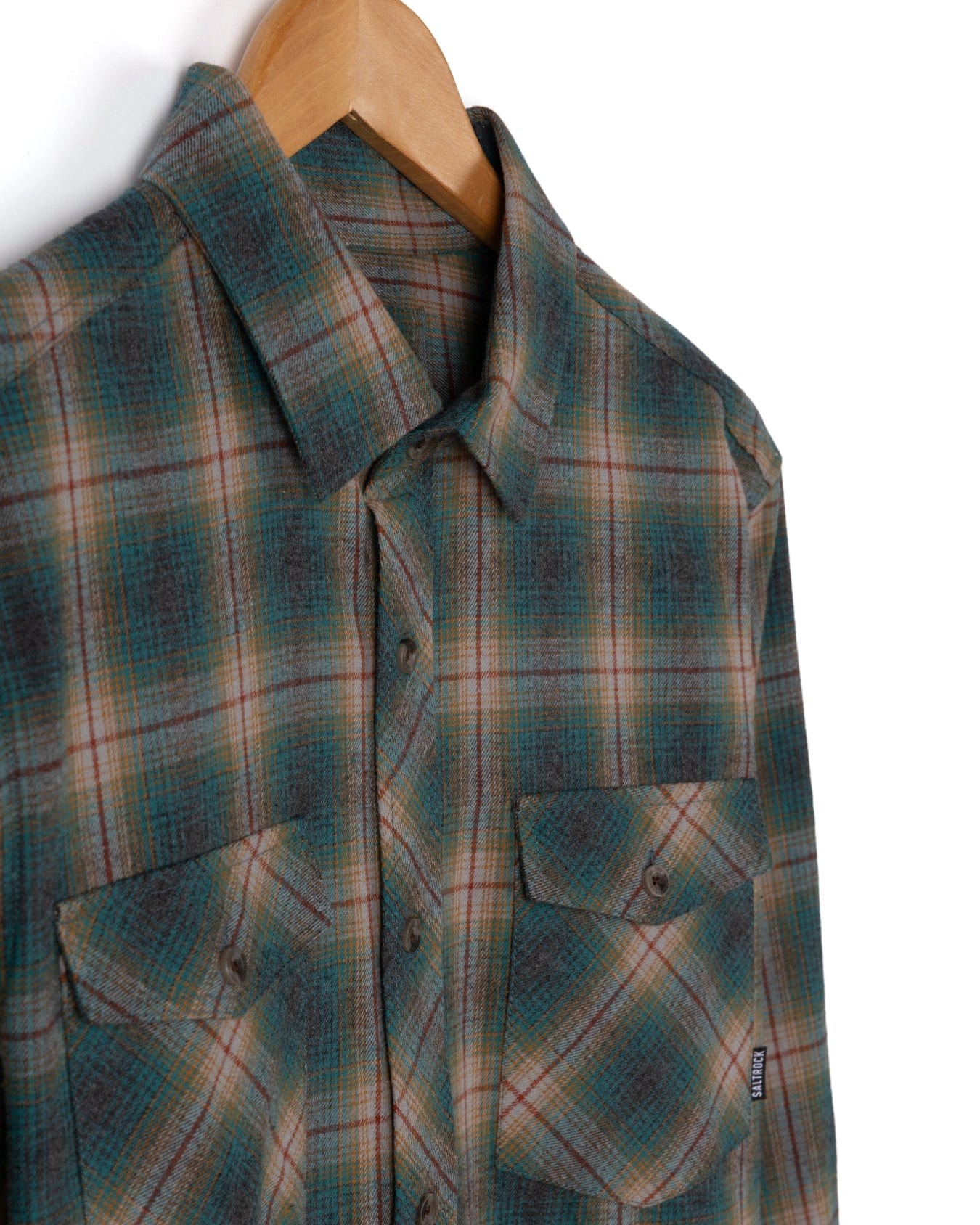 Miles - Mens Flannel Shirt - Brown/Green Check