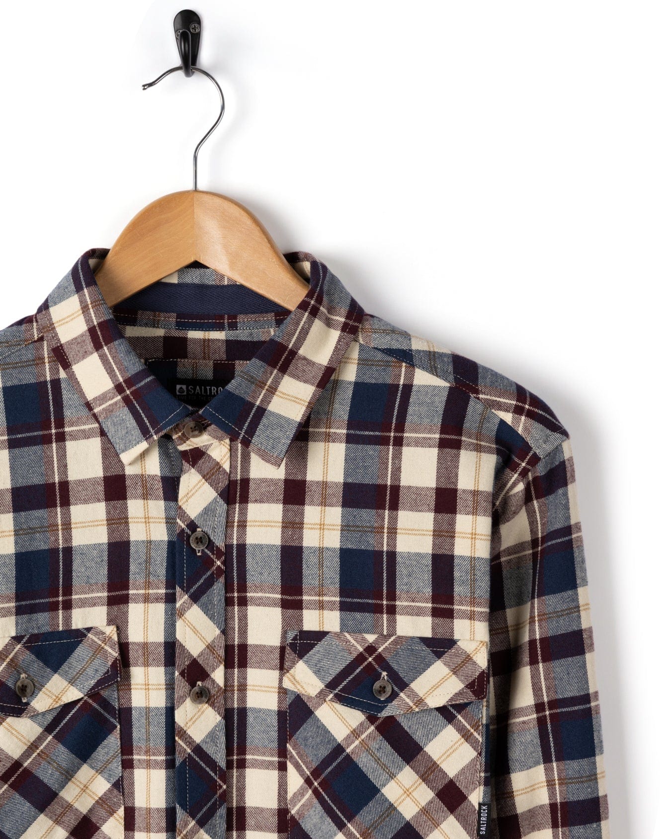 Miles - Mens Flannel Shirt - Purple Check