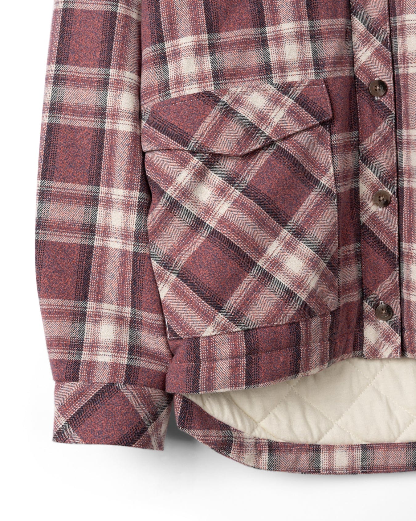 Myla - Womens Hooded Check Shacket - Pink Check