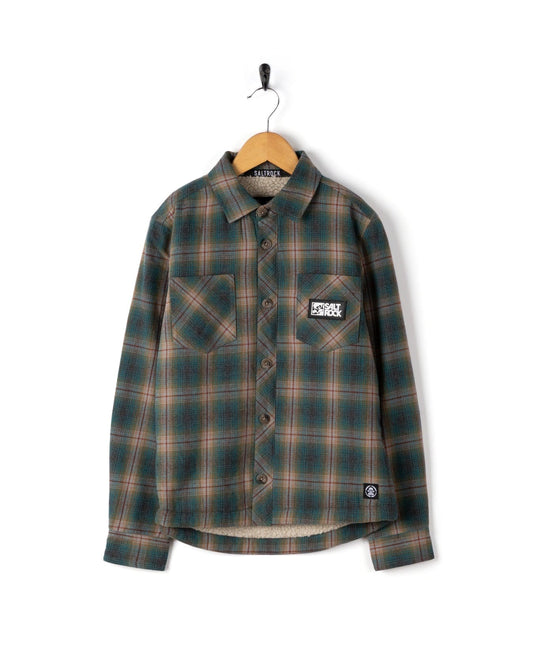 Wiley - Kids Shacket - Teal Check