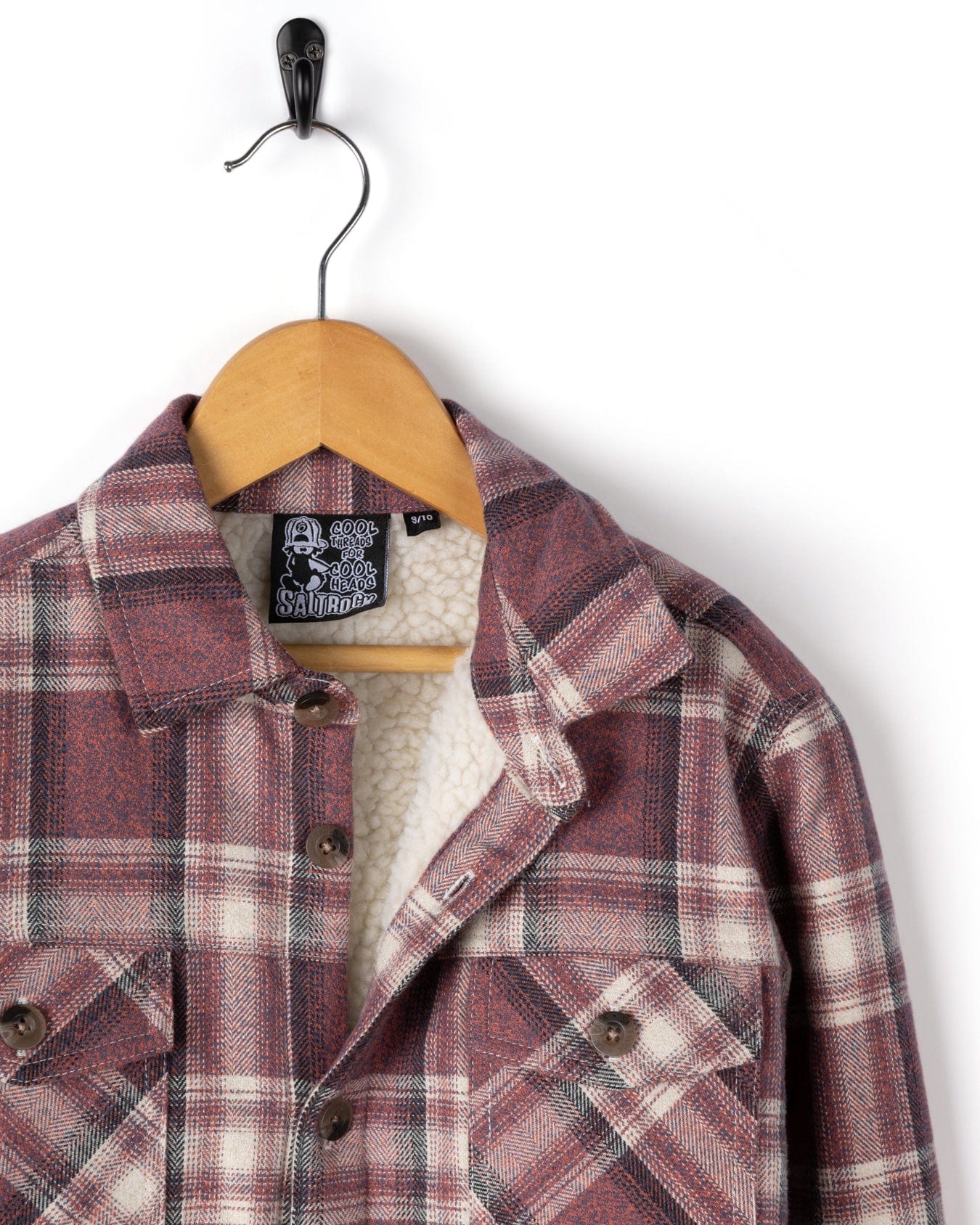 Alana - Kids Shacket - Pink Check