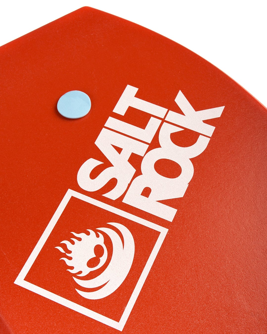 A Soul Stream 41" Bodyboard - Red with the Saltrock logo on it.