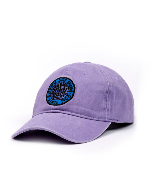 Purple SR Original Cap with a circular Saltrock logo on the front, isolated on a white background.
