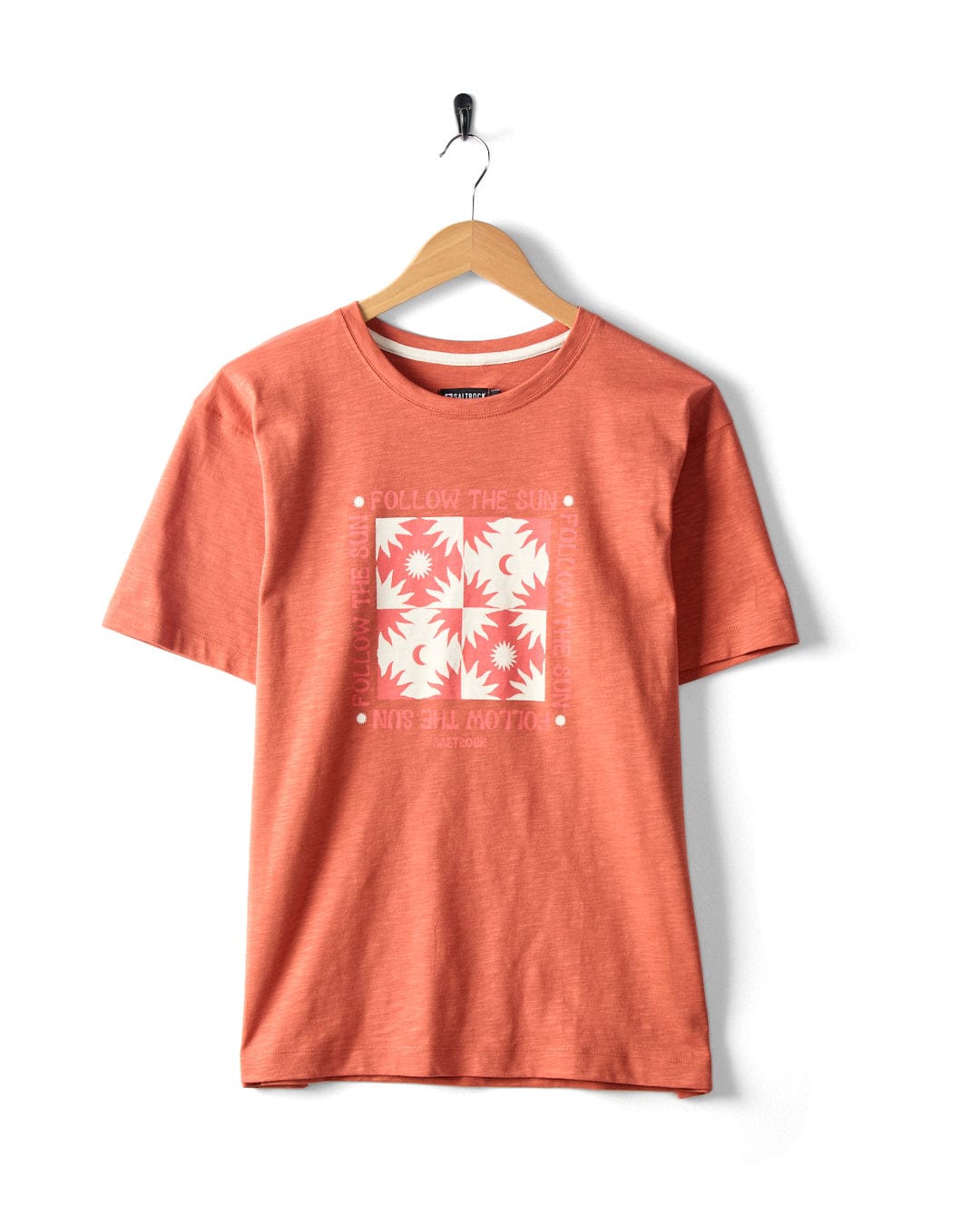 Sun Follower - Womens Oversized Short Sleeve T-Shirt - Orange