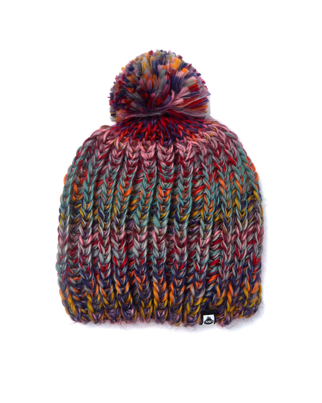 A Saltrock Surprise - Beanie - Multi with a pom pom.