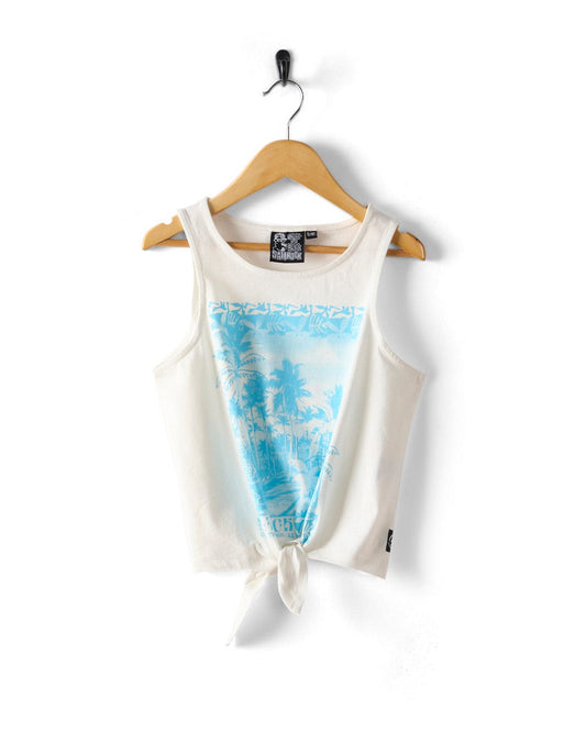 Sway - Kids Tie Front Vest - White