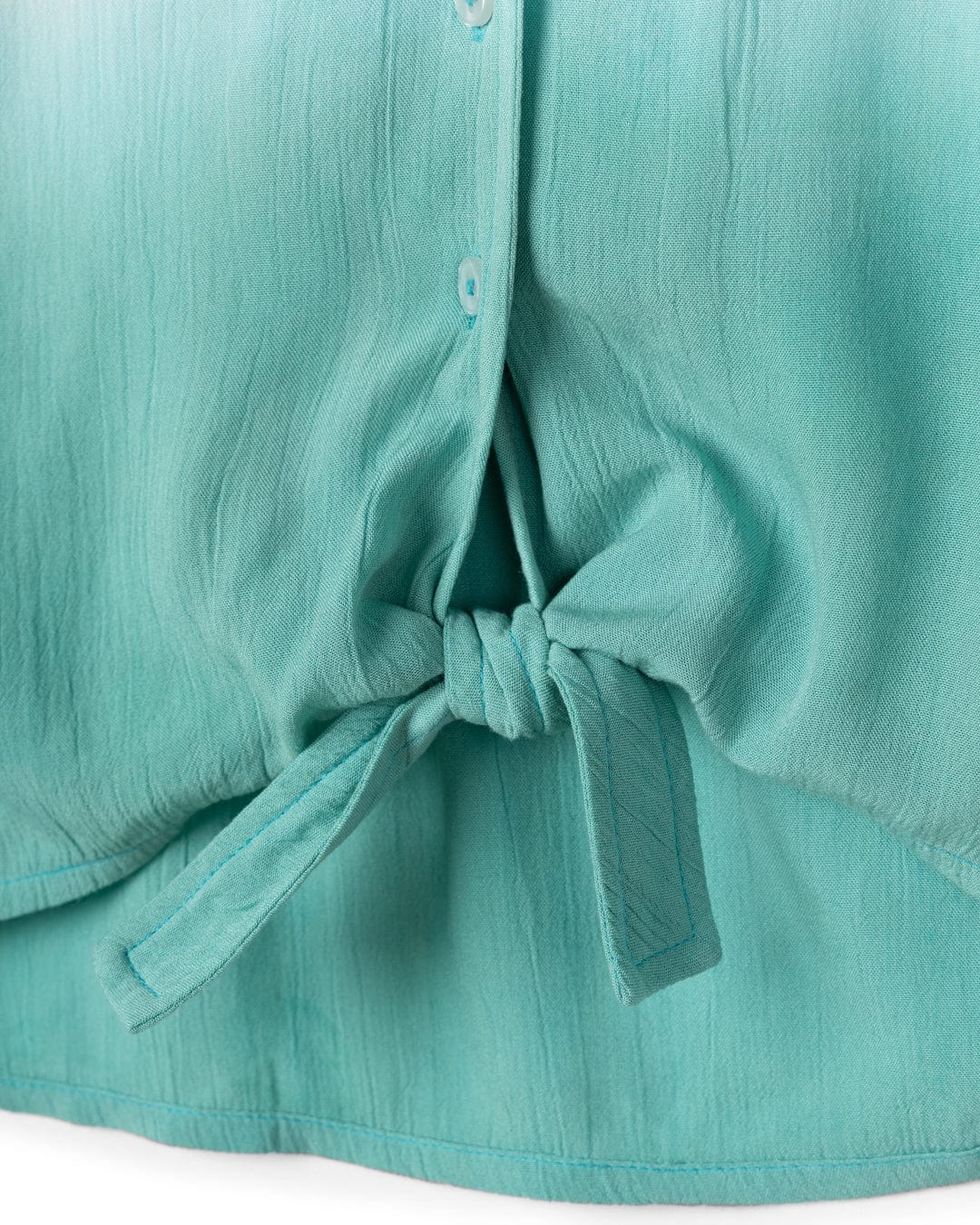 Shelby - Kids Front Knot Shirt - Turquoise