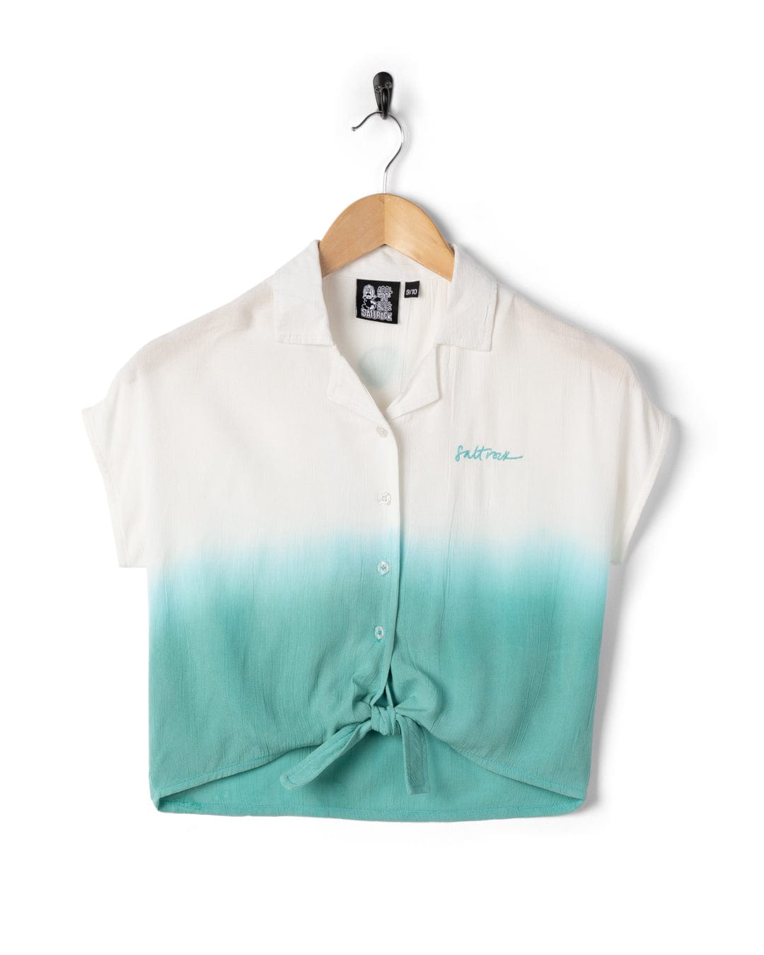 Shelby - Kids Front Knot Shirt - Turquoise