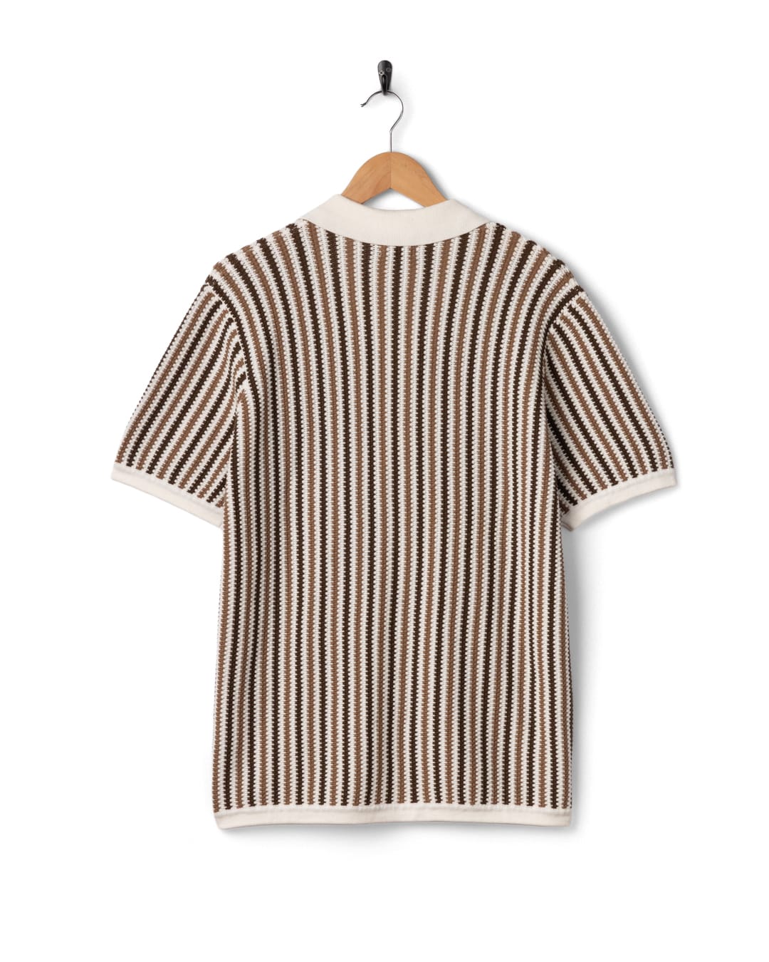 Dylan Mens Short Sleeve Shirt in Cream