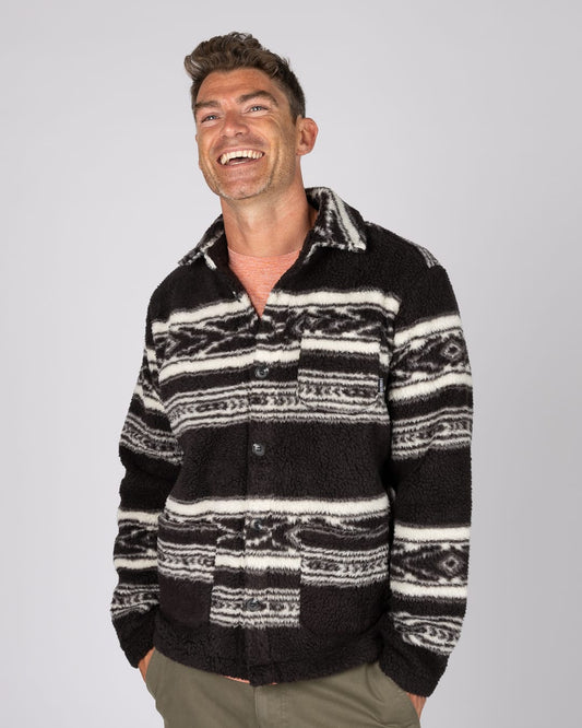 Sands Mens Sherpa Fleece in Grey
