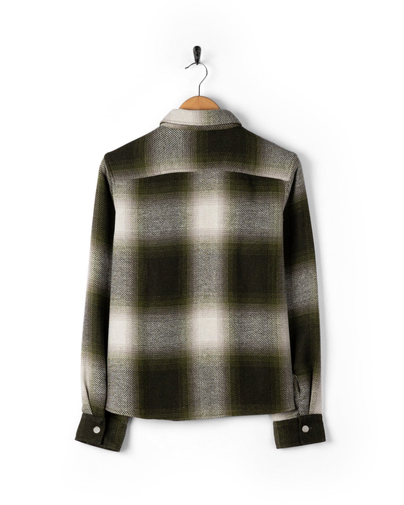 Delta - Womens Checked Shirt - Green/White