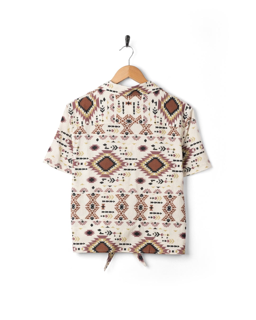 Sabina Womens Short Sleeve Shirt in Cream