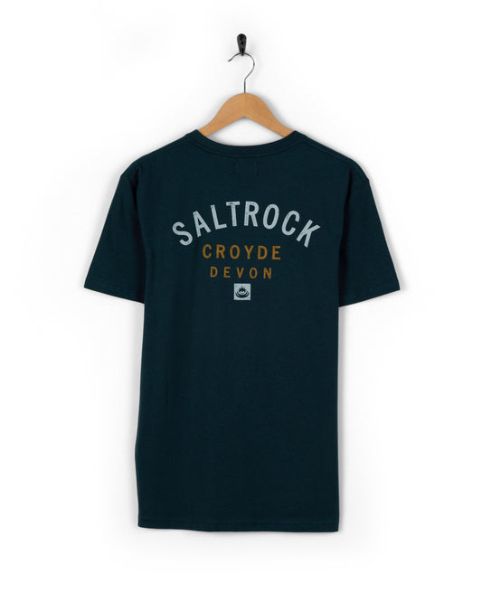 Location Croyde - Mens T-Shirt - Blue