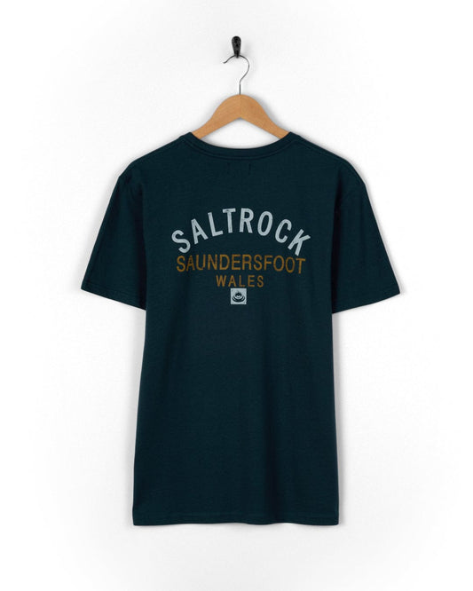 Location Saundersfoot - Mens T-Shirt - Blue