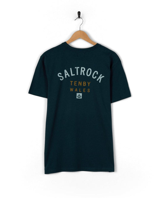 Location Tenby - Mens T-Shirt - Blue