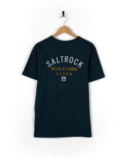 Location Woolacombe - Mens T-Shirt - Blue