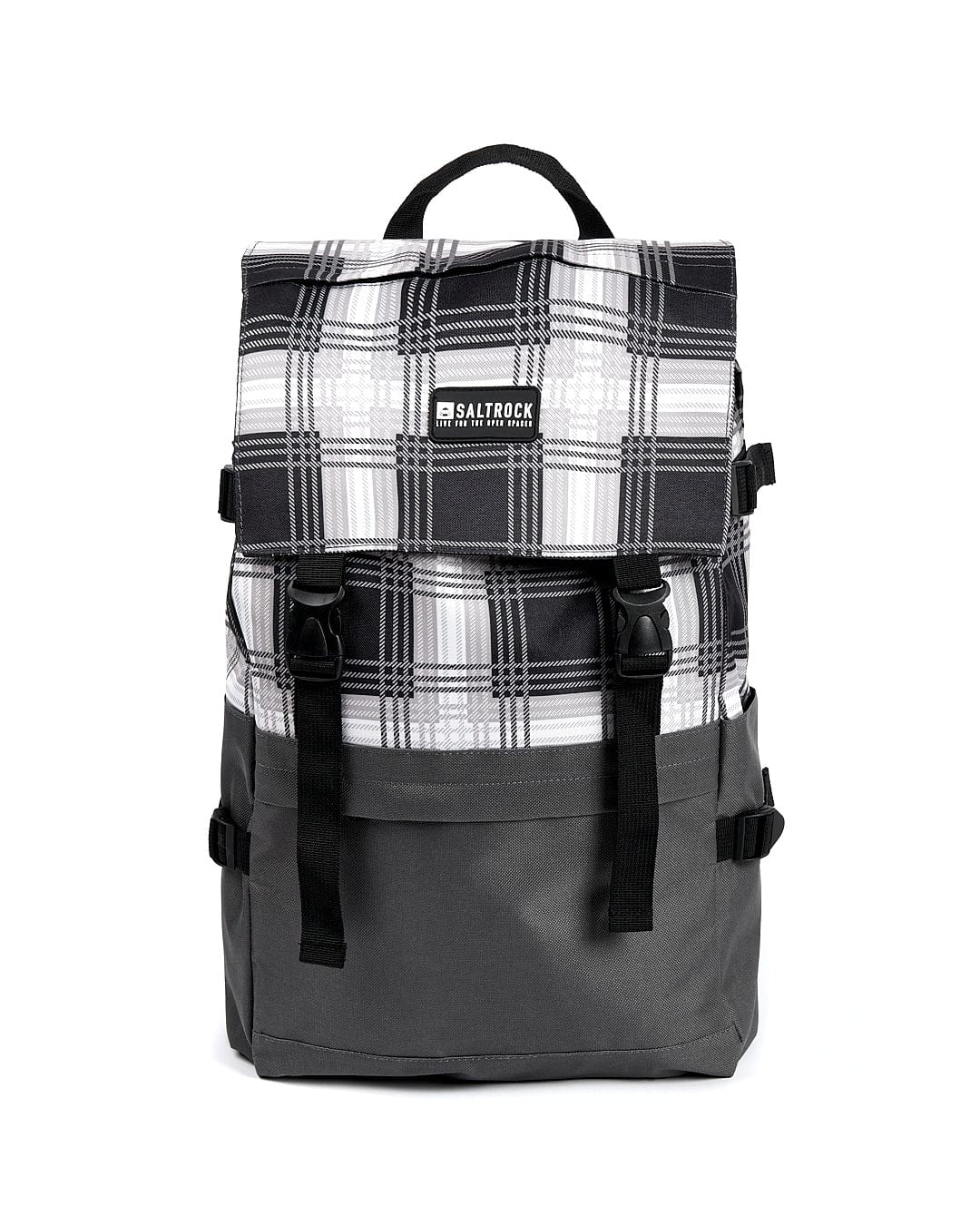 A Saltrock Top Loader - Backpack - Grey on a white background.