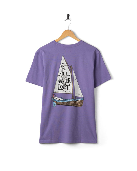 Lost Ships - Mens Short Sleeve Tee - Purple