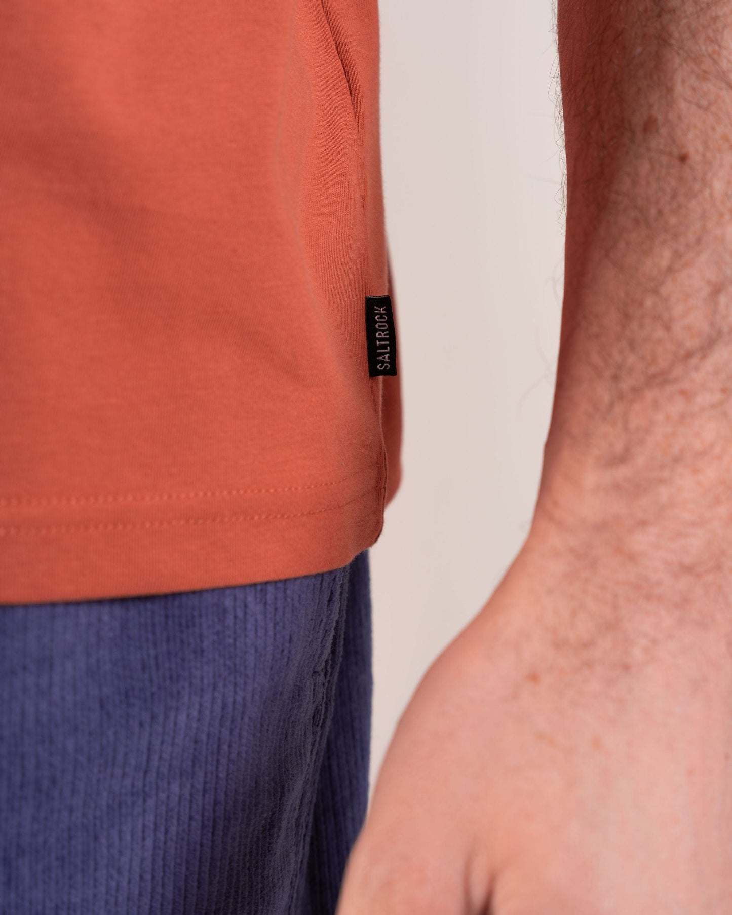 Rebalance - Mens Embroidered T-Shirt - Orange