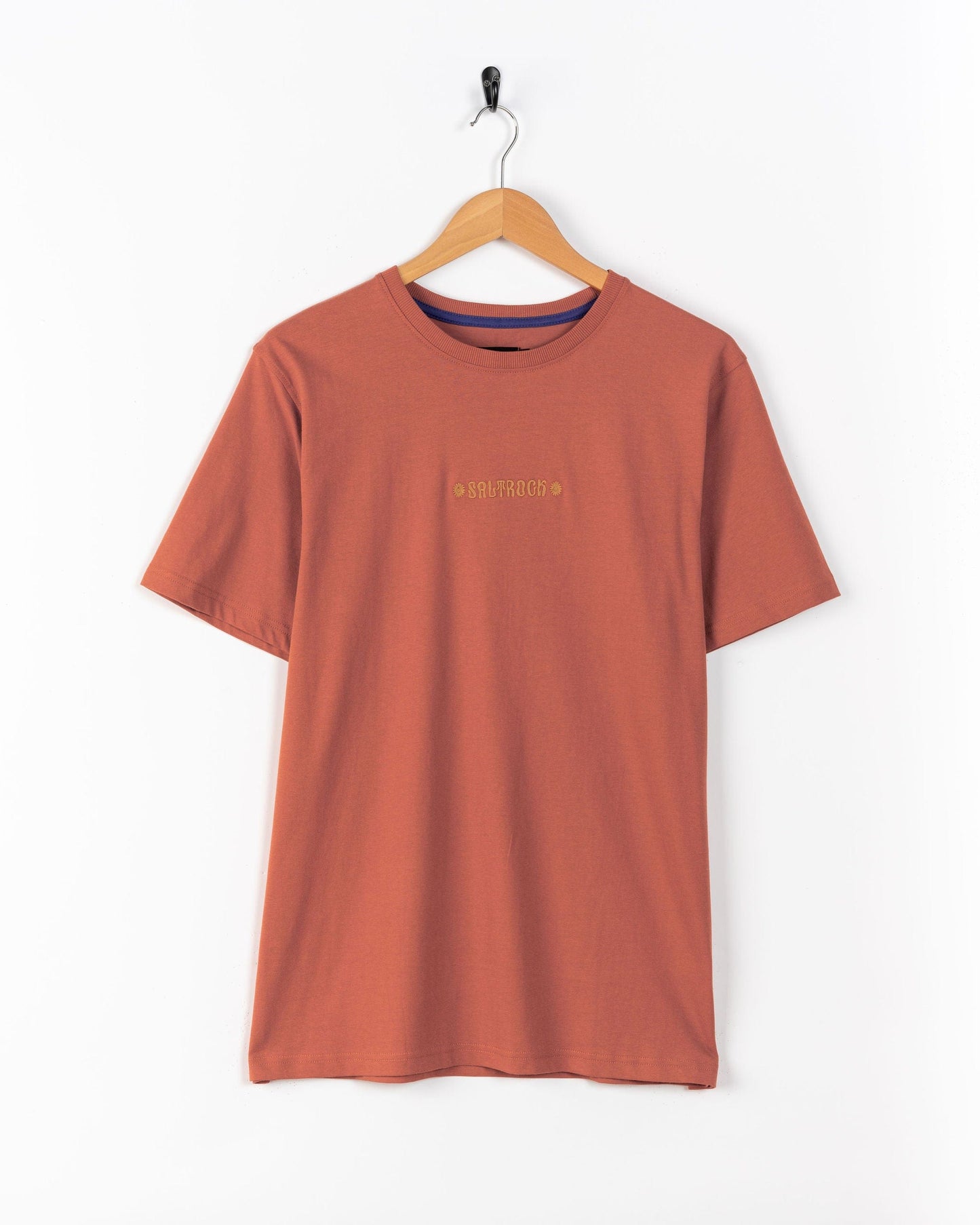 Rebalance - Mens Embroidered T-Shirt - Orange
