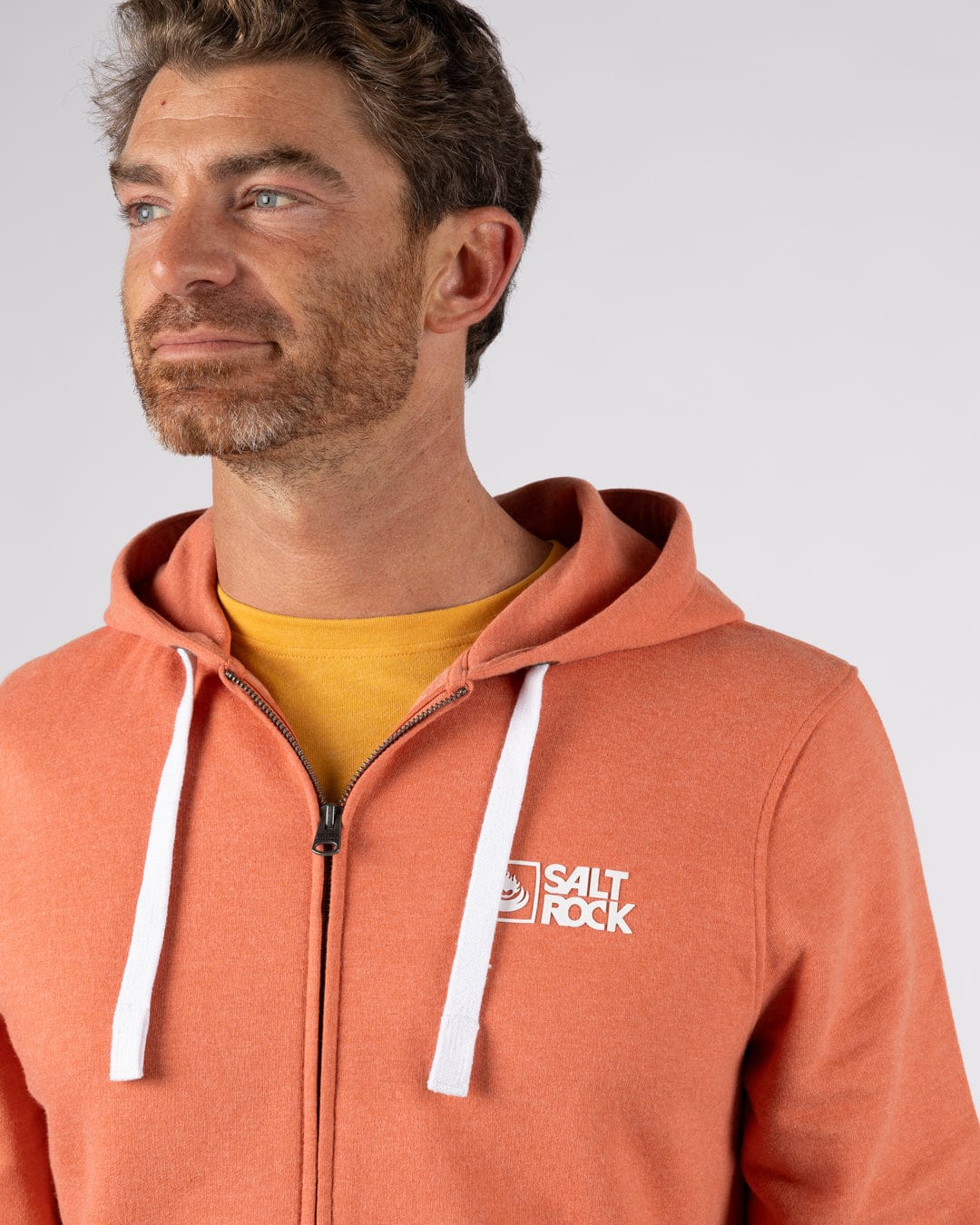 Saltrock Original - Mens Zip Hoodie - Orange