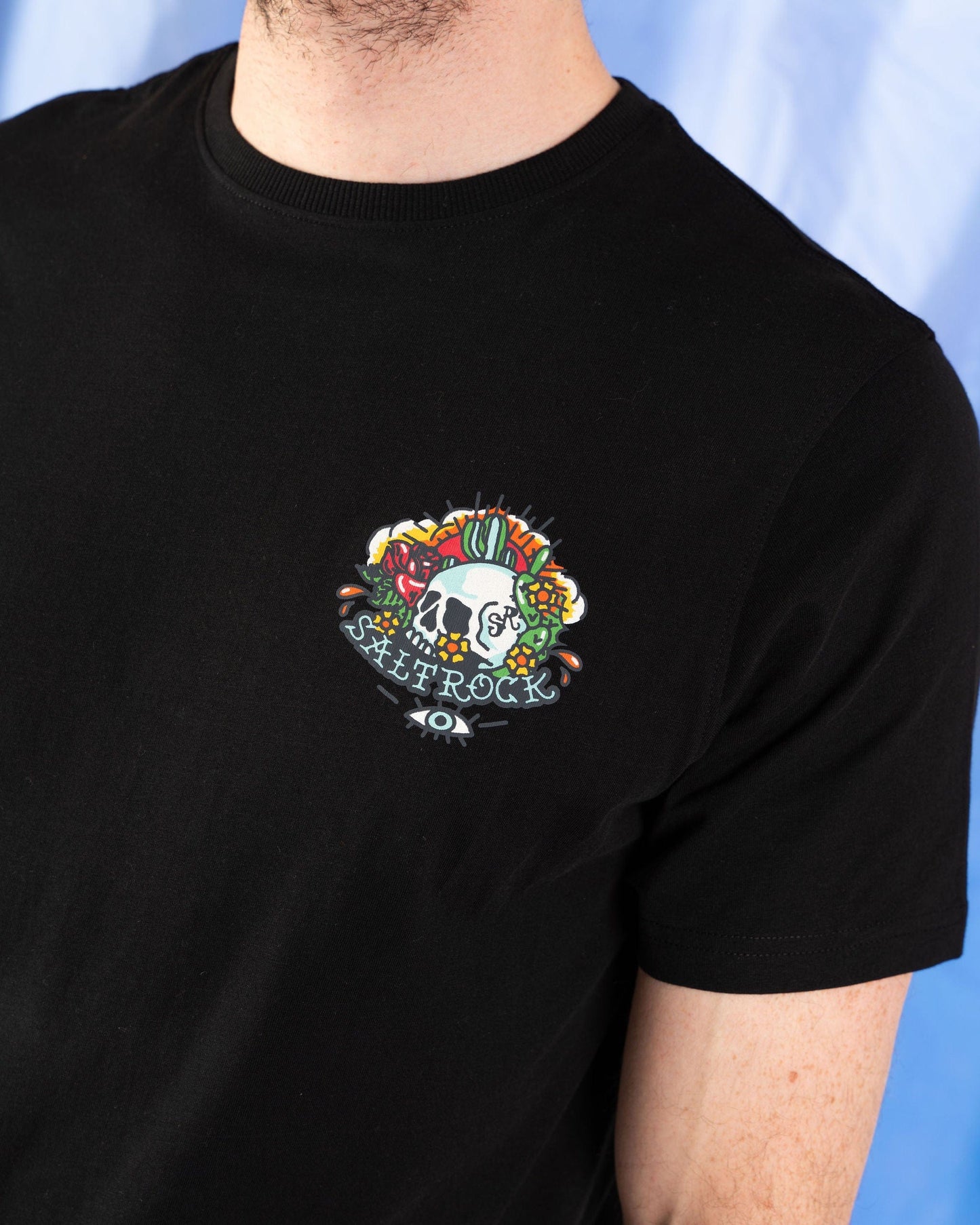 Cactus Flame - Mens T-Shirt - Black - SS25