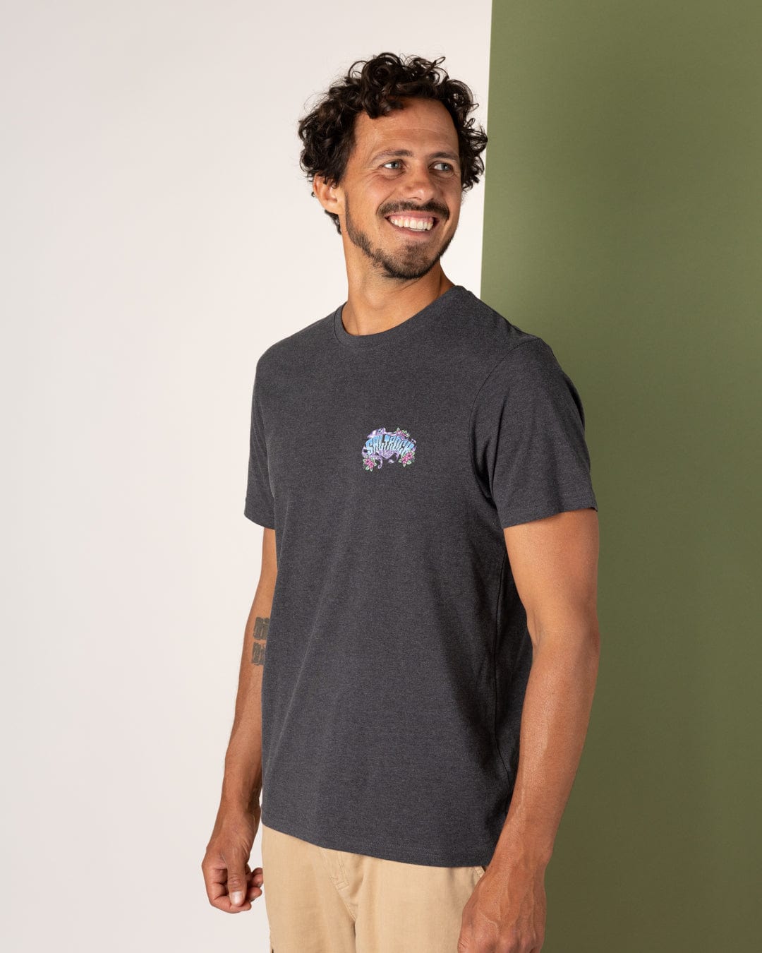 Octopus - Mens Short Sleeve T-Shirt - Grey