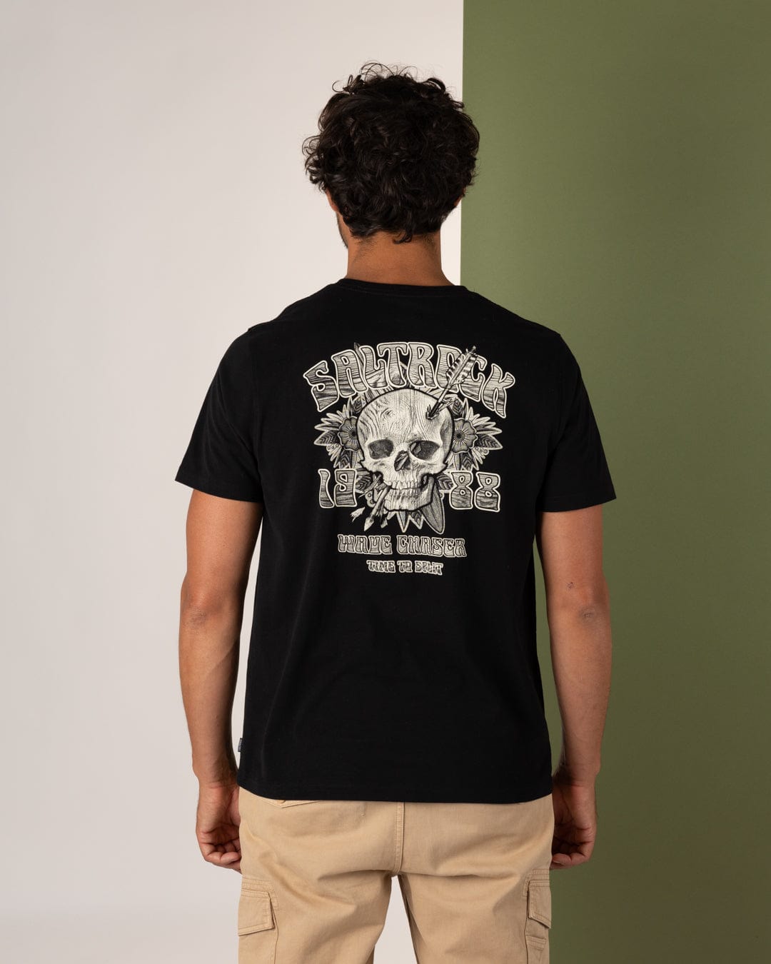 Split - Mens Short Sleeve T-Shirt - Black