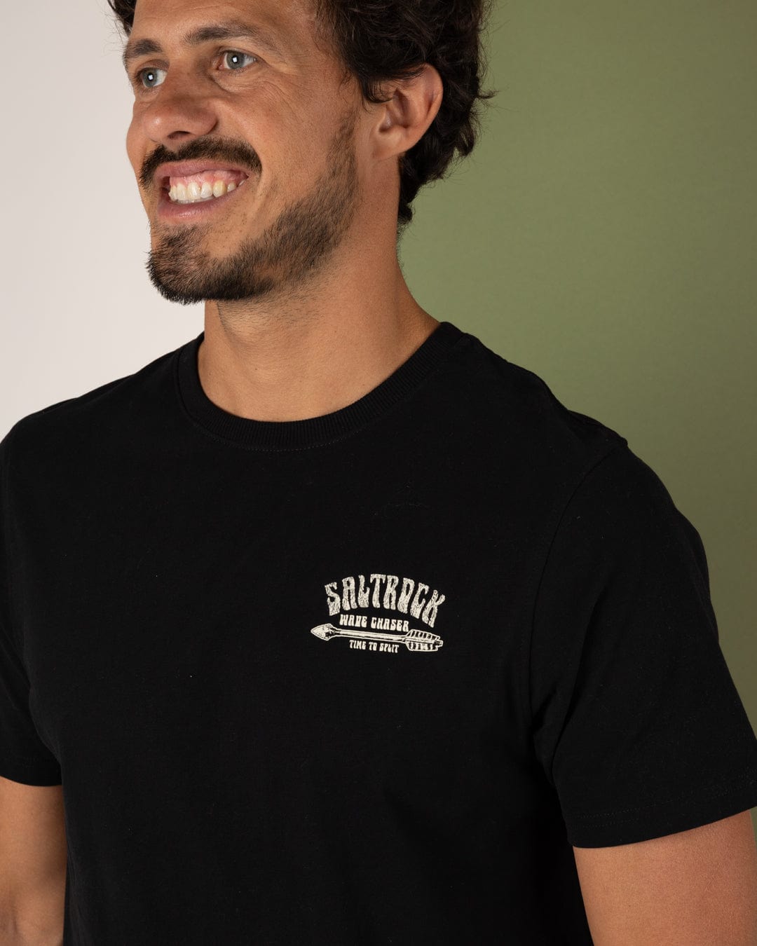Split - Mens Short Sleeve T-Shirt - Black