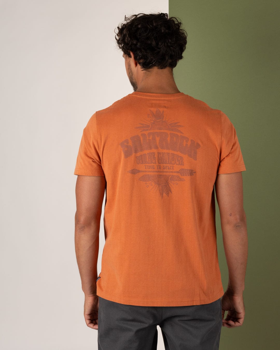 Wave Chaser - Mens Short Sleeve T-Shirt - Orange