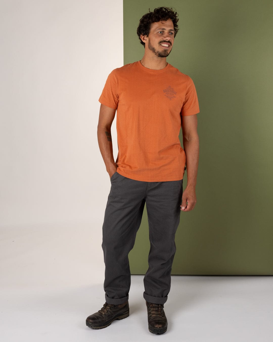 Wave Chaser - Mens Short Sleeve T-Shirt - Orange