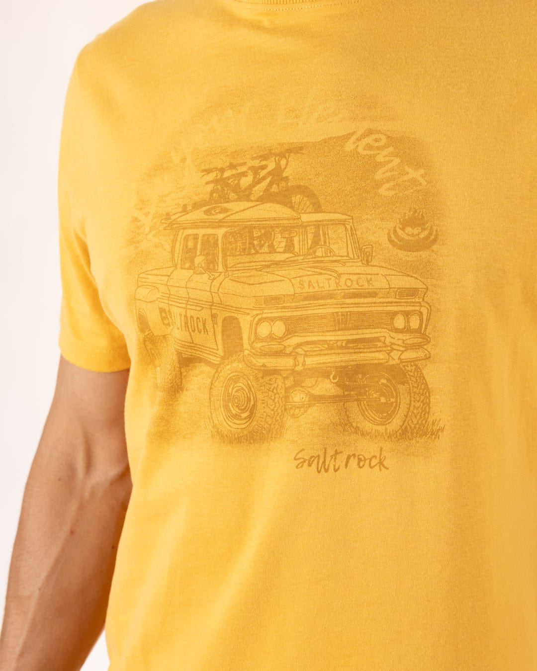 Axle - Mens Short Sleeve T-Shirt - Yellow