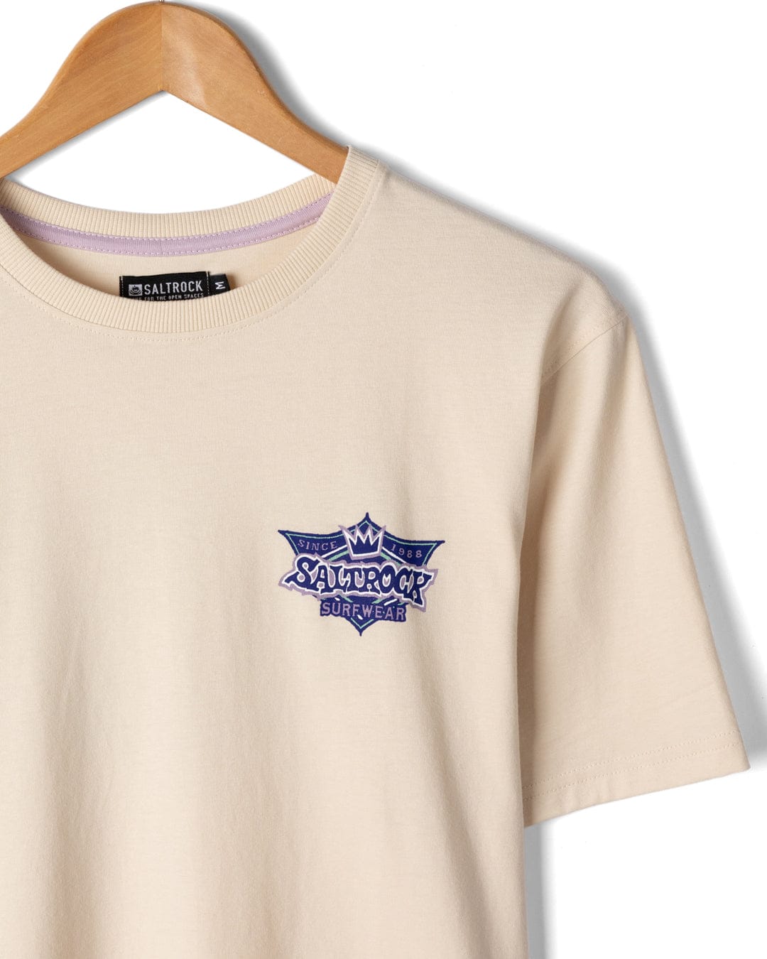 Heritage Shield - Mens Short Sleeve T-Shirt - Cream