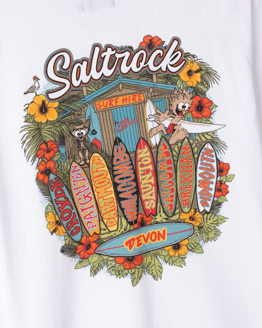 Surf Shack Devon - Mens T-Shirt - White