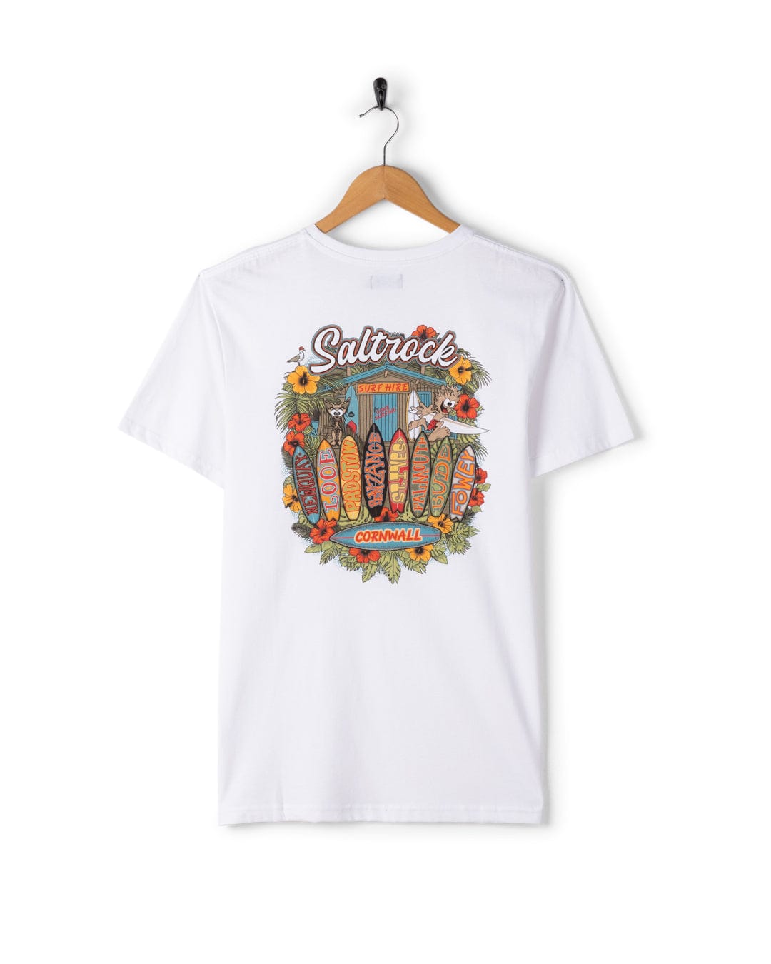 Surf Shack Cornwall - Mens T-Shirt - White