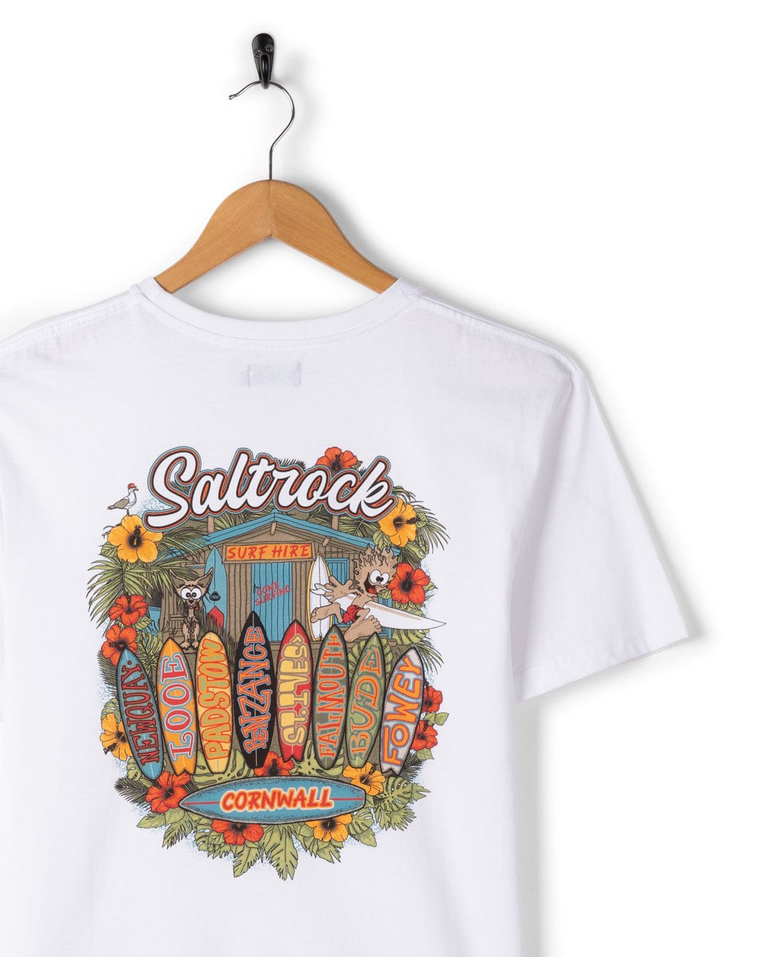 Surf Shack Cornwall - Mens T-Shirt - White