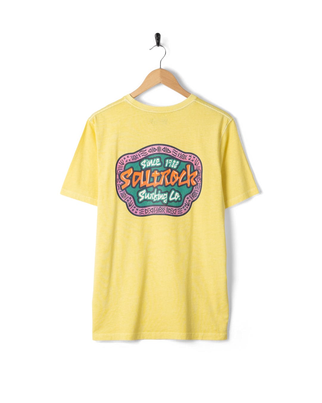 Tribal Flame - Mens Short Sleeve T-Shirt - Yellow