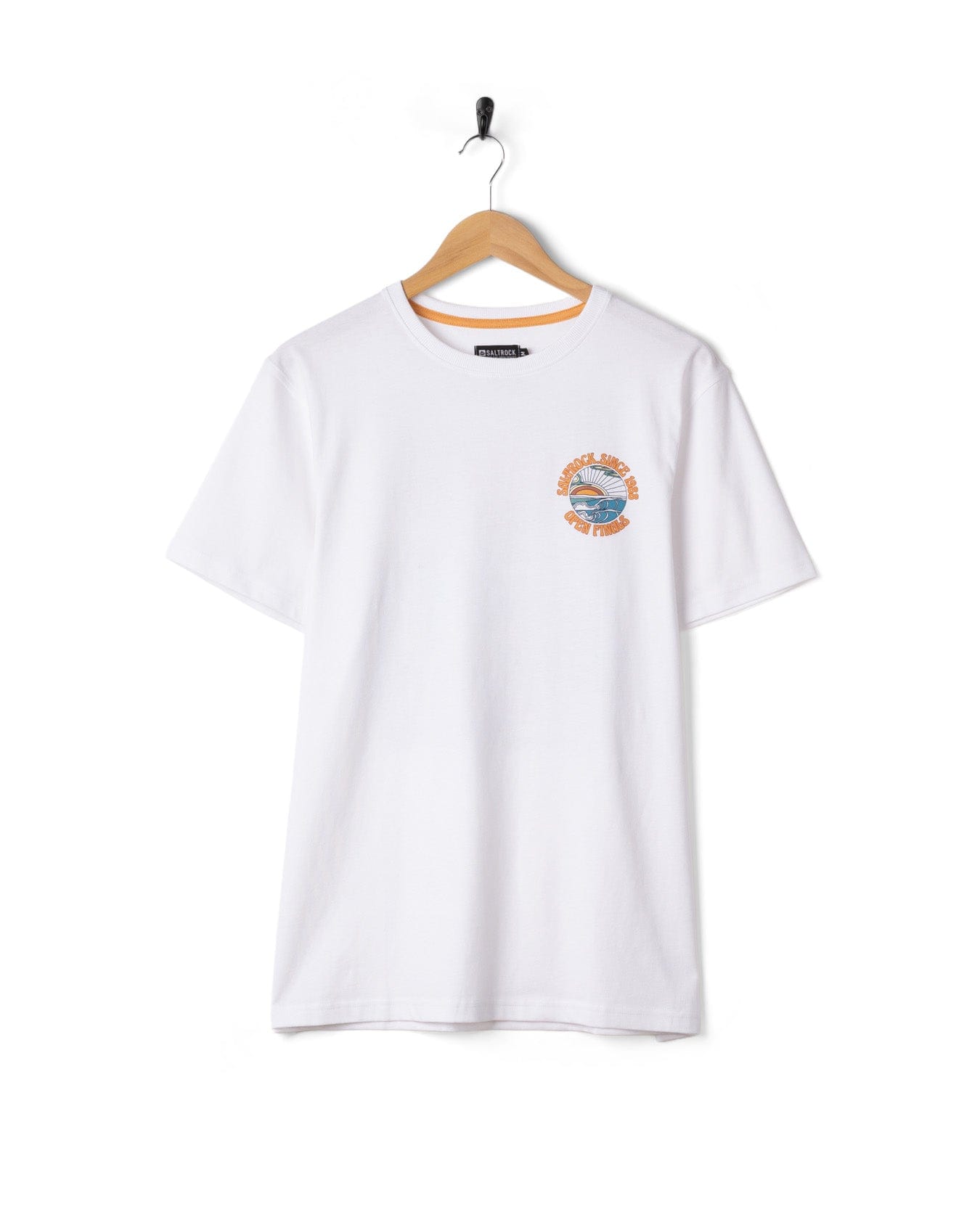 Open Finals Mens Short Sleeve T-Shirt in White