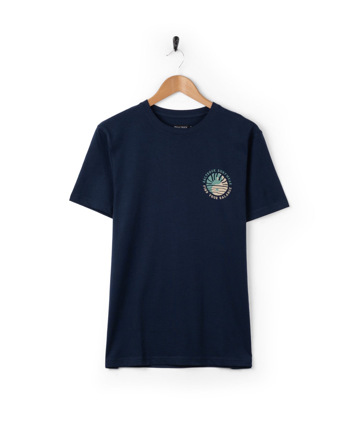 Find Balance - Mens Oversized Short Sleeve T-Shirt - Blue