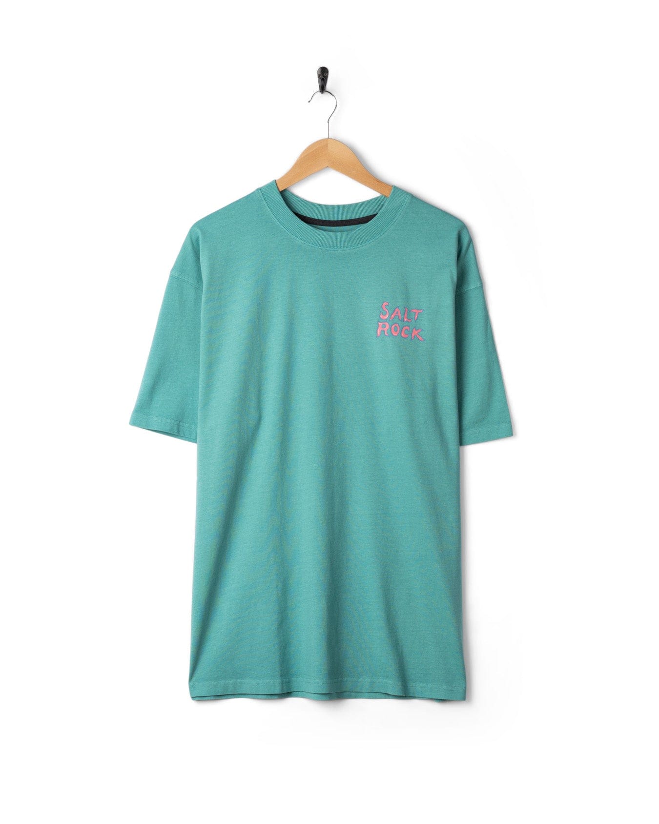One More Wave Mens Oversized Short Sleeve T-Shirt in Blue