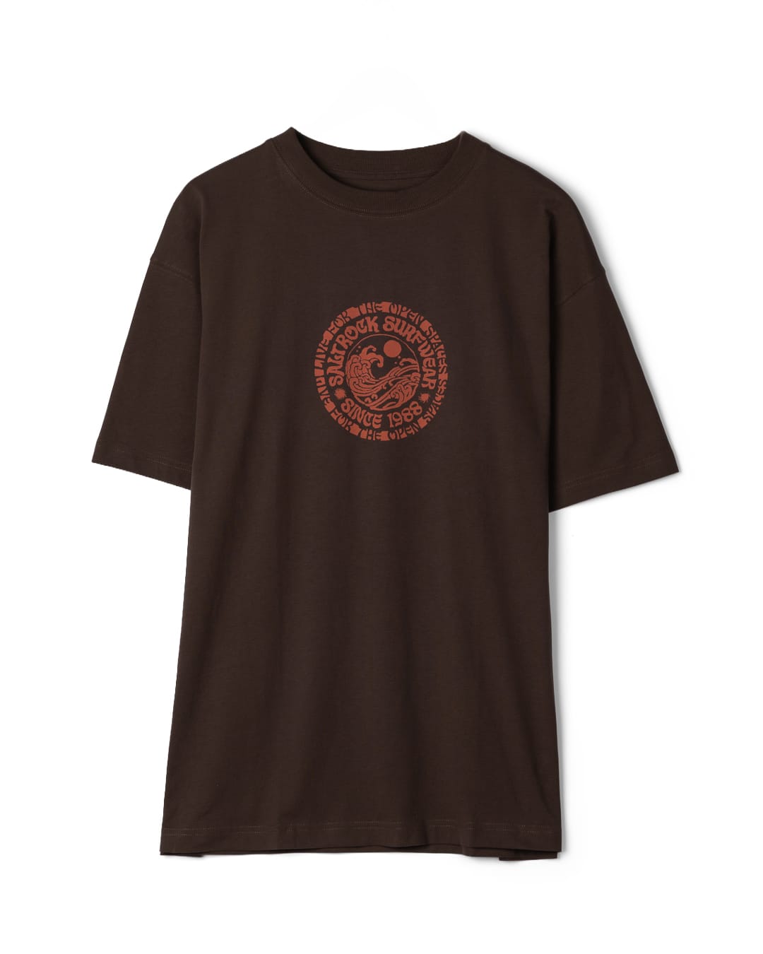 Cult Mens Oversized T-Shirt in Brown