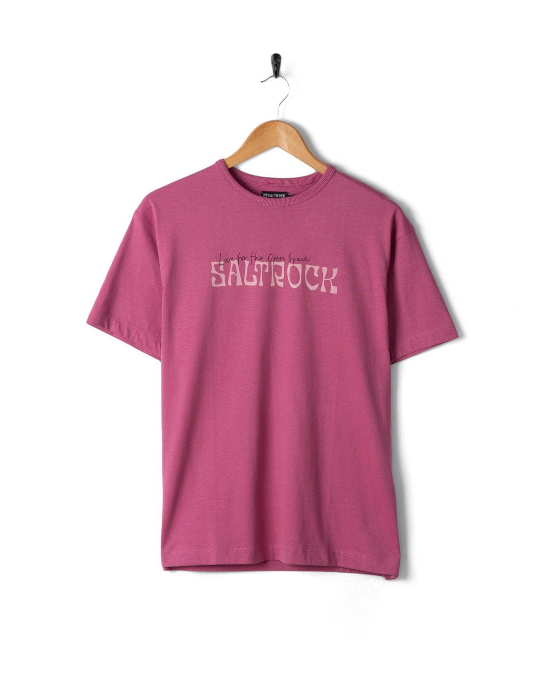 Vista - Womens Oversized Short Sleeve T-Shirt - Dark Pink