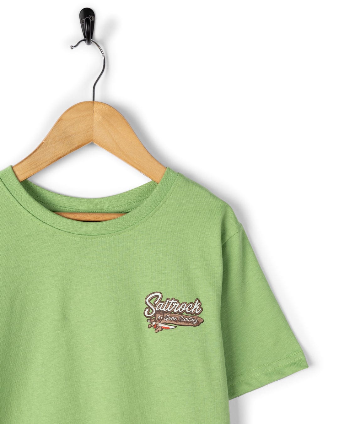 Beach Signs Wales - Kids Short Sleeve T-Shirt - Green