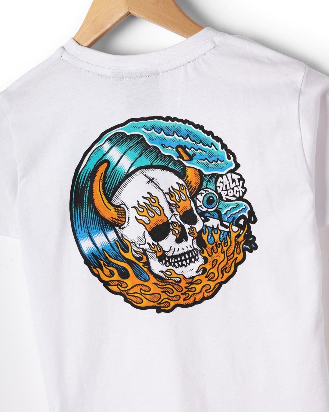 Fire Water Colour - Kids T-Shirt - White