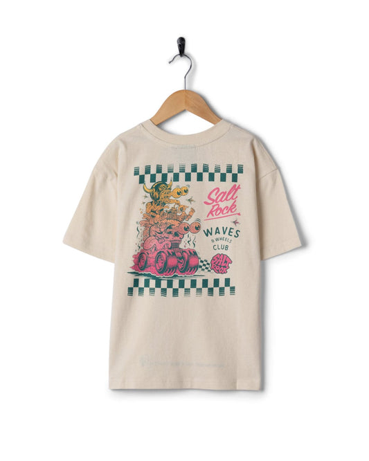 Creep Club Gradient - Kids Oversized Short Sleeve T-Shirt - Cream