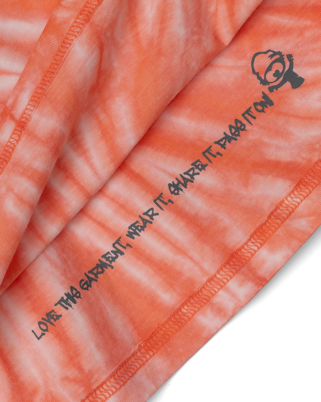 Lost Ships Kids Tie Dye T-Shirt in Orange