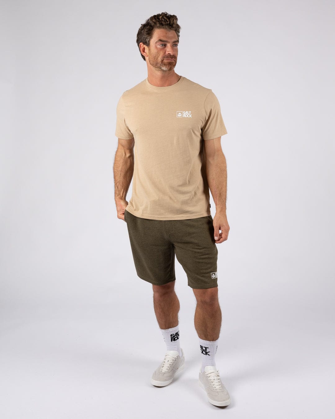 Saltrock Original - Mens Short Sleeve T-Shirt - Beige